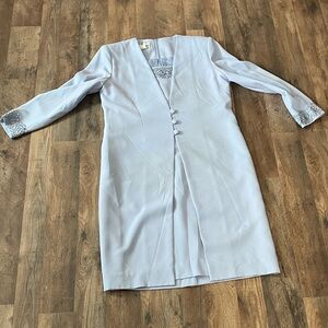 Elegant Lavender Long Sleeve Dress